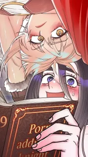 manhwa cover: Ladies at Her Service: A Knight Addicted to Adult Novels